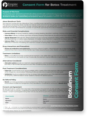 Botulinum Consent Form Download Picture