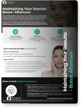 Maintaining Your Results - Botox Aftercare Download Picture