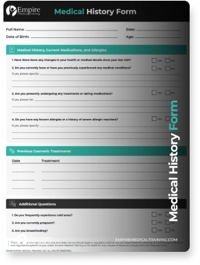 Medical History Form Download Picture