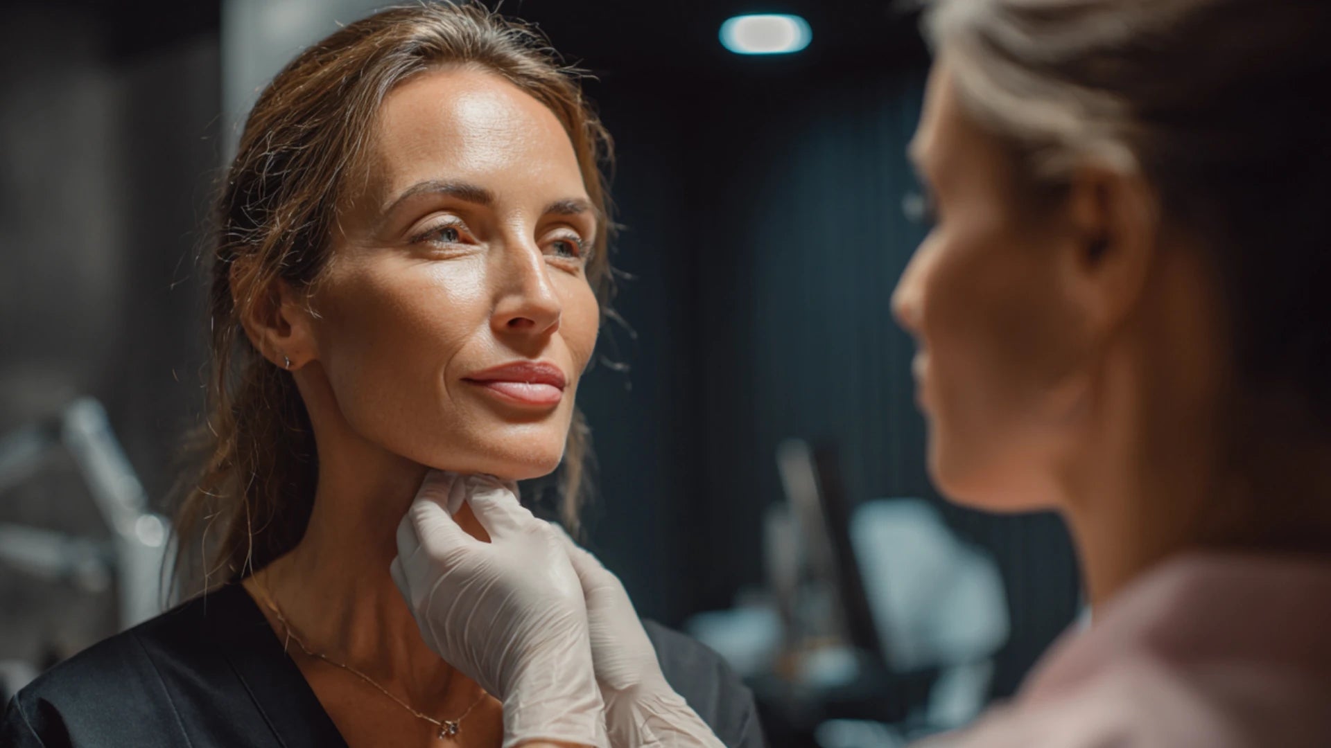 Provider explaining what not to do after Botox treatment.